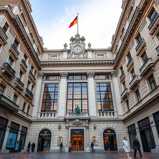 Imagen de la Bolsa de Madrid, representando el mercado de valores espa&ntilde;ol