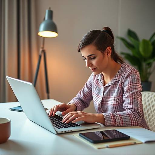 Persona creando un presupuesto en un ordenador port&aacute;til